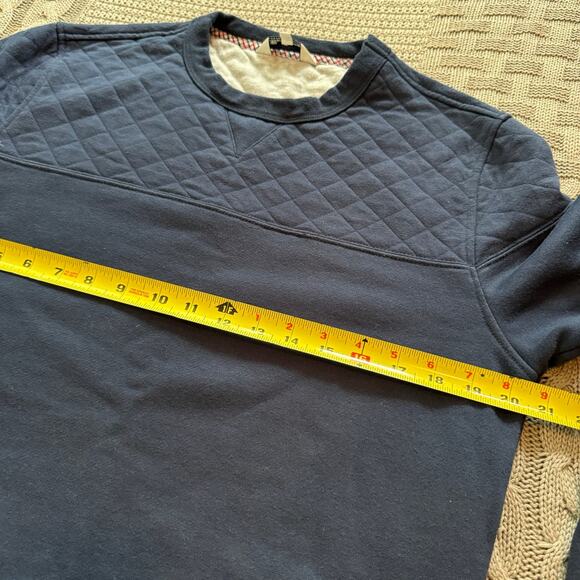 Ben Sherman Navy Blue Quilted Crew Neck Sweatshirt ~ M - Picture 8 of 10